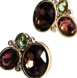 Combined stone earrings-MANGO Online