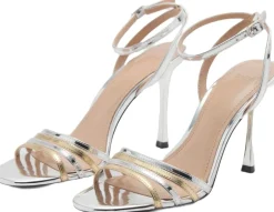 Hot Combined strap heeled sandal Dame Festsko