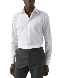Best Contemporary Fit White Signature Twill Shirt Skjorter