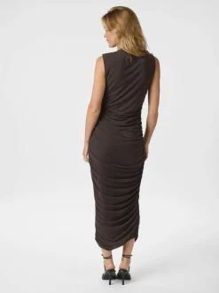 Corilina Solid Mesh Dress-Neo Noir Sale