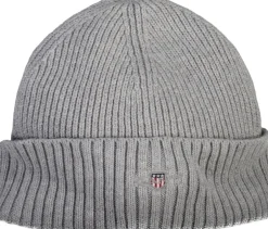 COTTON BLEND LOGO BEANIE-Gant Clearance