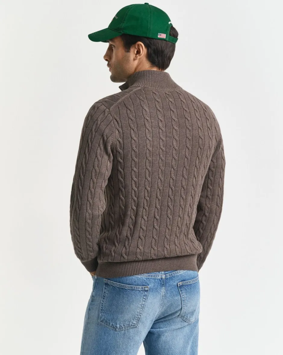 Sale COTTON CABLE HALF ZIP Strik