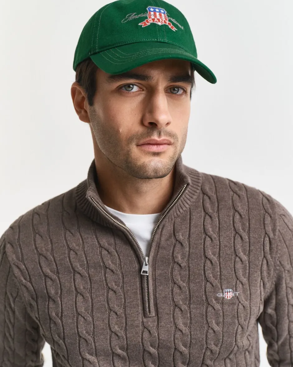 Sale COTTON CABLE HALF ZIP Strik