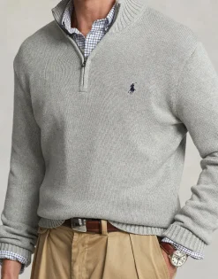 Cotton Quarter-Zip Mockneck Sweater-Polo Ralph Lauren Outlet