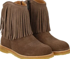 Børn ANGULUS Støvler>Cowboystøvle med frynser og broderi