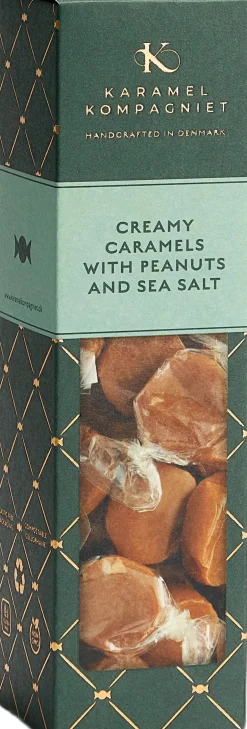 Clearance Creamy caramels with peanuts and sea salt Elegance Karameller