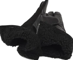 Online CREMONA - FEMININE ZIP LEATHER GLOVES W/ SHEARLING LINING Dame Handsker & Vanter