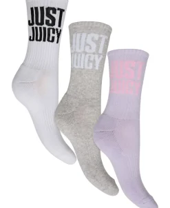 Dame Juicy Couture Nøgleringe>CREW SOCK 3 PACK