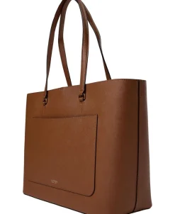 Clearance Crosshatch Leather Large Karly Tote Dame Shoppere
