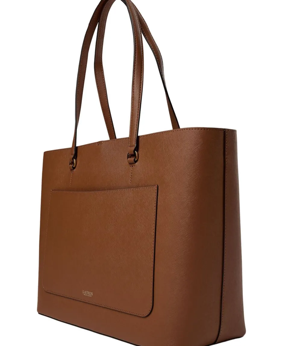 Clearance Crosshatch Leather Large Karly Tote Dame Shoppere