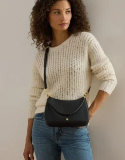Crosshatch Leather Medium Danni Bag-Lauren Ralph Lauren Best