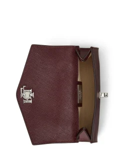 New Crosshatch Leather Small Farrah Satchel Dame Skuldertasker