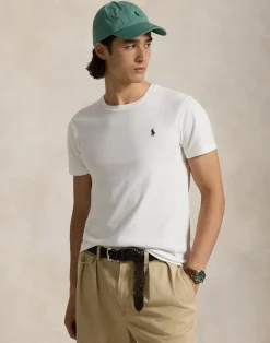 Polo Ralph Lauren T-Shirts>Custom Slim Fit Jersey Crewneck T-Shirt