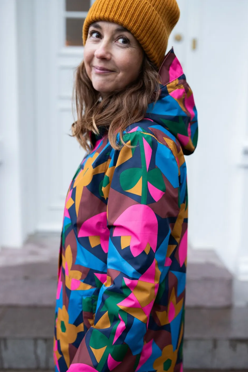 Dame Danefæ Regntøj>Danedith Rain Coat Dk Navy GEOFLEUR