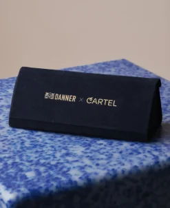 Discount Danner x Cartel Oval Sunnies - Shell/CartelBlue Dame Briller