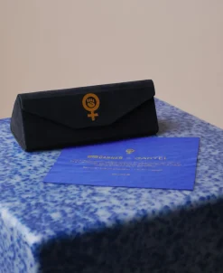 Discount Danner x Cartel Oval Sunnies - Shell/CartelBlue Dame Briller