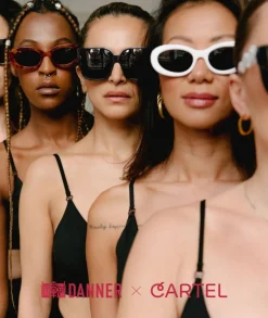 Discount Danner x Cartel Oval Sunnies - Shell/CartelBlue Dame Briller