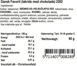 Xocolatl Lakrids>Dansk favorit