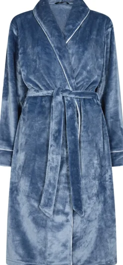 Sale long robe w/piping Dame Morgenkåber & Kimonoer
