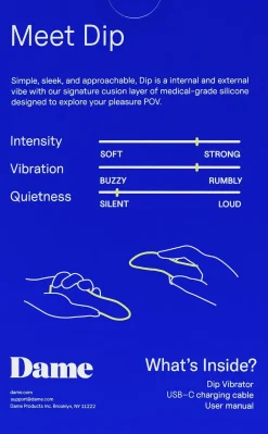 Dip 2 Versatile Vibrator Periwinkle-Dame Products Online