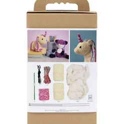DIY Kit Amigurumi, Enhjørning-Creativ Company Outlet