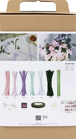 Hot DIY Kit Chenilleblomster, Blomster Børn Kreativitet