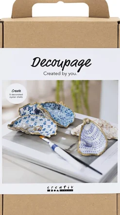 Børn Creativ Company Kreativitet>DIY Kit Decoupage, Østersskaller