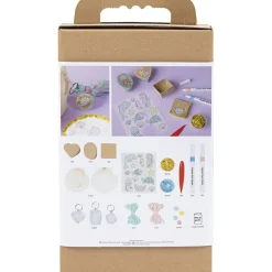 Børn Creativ Company Kreativitet>DIY Kit Dekoration, Æsker, muslingeskaller, nøgleringe