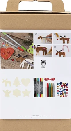 DIY Kit Julepynt, Farvelægning-Creativ Company Hot