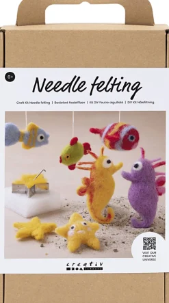 Børn Creativ Company Kreativitet>DIY Kit Nålefiltning, Dyr i vandet