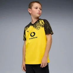 Børn Puma T-Shirts & Toppe>Dortmund 25/26 Hjemmebanetrøje