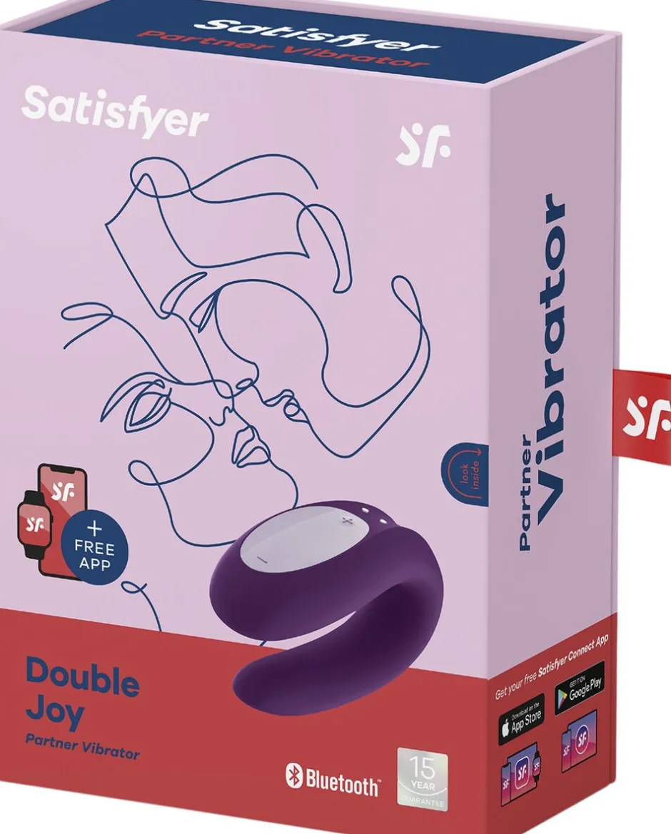 Discount Double Joy Violet App-styret Parvibrator Seksuel Wellness