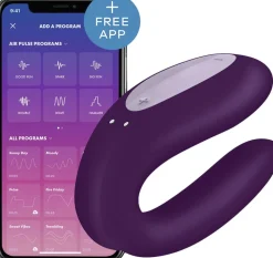 Discount Double Joy Violet App-styret Parvibrator Seksuel Wellness
