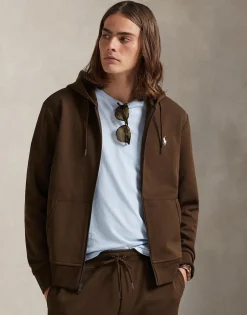 Double-Knit Full-Zip Hoodie-Polo Ralph Lauren New