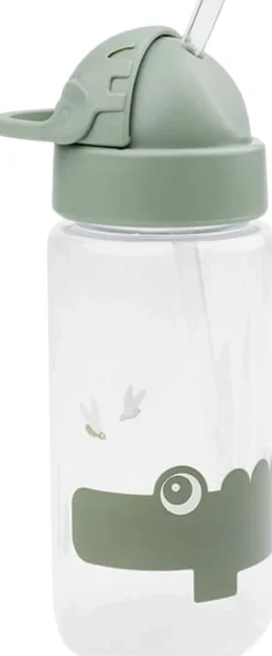 Børn Done by Deer Drikkedunke>Drikkedunk m/ sugerør Croco Grøn