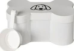 Ib Laursen Til Boligens Kæledyr>Dåse formet kødben hundemotiv og målebæger