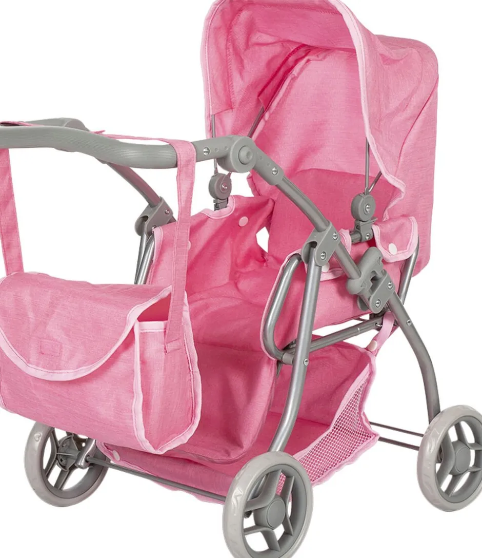Børn Mamamemo Dukker & Tilbehør>DUKKEVOGN MED LIFT. PINK