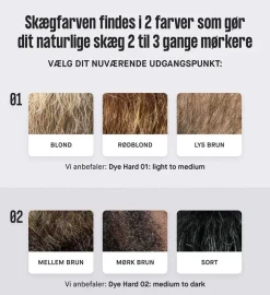 New Dye Hard 01 - skægfarve light to medium Barbering|Barbering