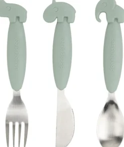 Online Easy-grip bestiksæt Deer friends Grøn Børn Børneservice