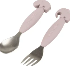 Børn Done by Deer Børneservice>Easy-grip ske og gaffel sæt Deer friends