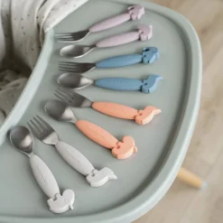 Easy-grip ske og gaffel sæt Deer friends-Done by Deer Online