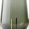 Echasse Vase, L, Smoke/Brushed Bras-Audo Copenhagen Outlet