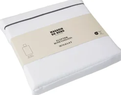 Egyptisk sengesæt med broderet stikning-Magasin du Nord Collection Discount