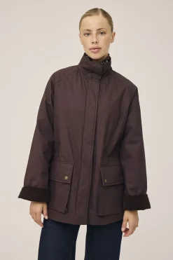 Best Emmy 3 Coated jakke med fløjl kanter - GRS Dame Regntøj