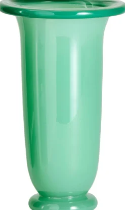 Hay Vaser & Urtepotteskjulere>Empire Vase-Large-Green with dark green rim