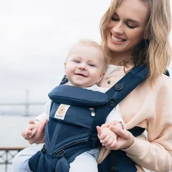 Børn Ergobaby Babyudstyr>Omni 360 Cool Air Mesh Midnight Blue