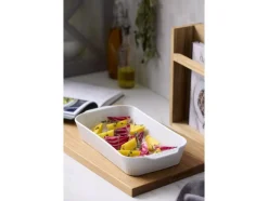 Fad dybt Plissé 35 x 19 x 6 cm Hvid-Pillivuyt New