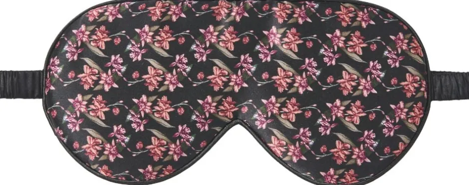 Dame Fan Palm Sovemasker>sleeping mask Black Flawless