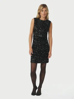 Fanya Velvet Sequins Dress-Neo Noir Clearance