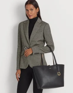 New Faux-Leather Reversible Tote Dame Shoppere